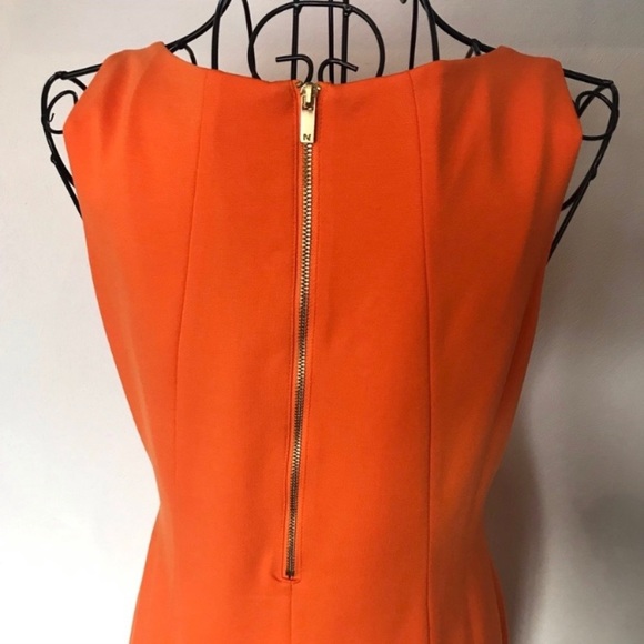 Peter Nygard Orange Front Embellished Dress Size 6 - Picture 4 of 8